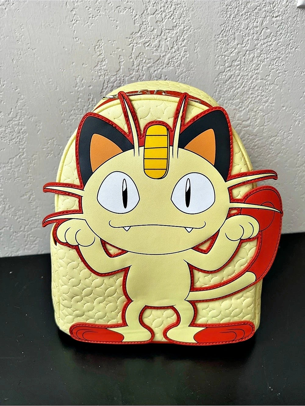 Loungefly Pokémon Meowth Cosplay Mini Backpack - NWT